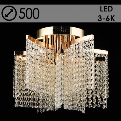 Люстра E2654/25W FGD золото/хрусталь 25W LED 3000K-6000K d500 h380, 24